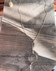 Handmade Mixed Chain Necklace with Moonstone