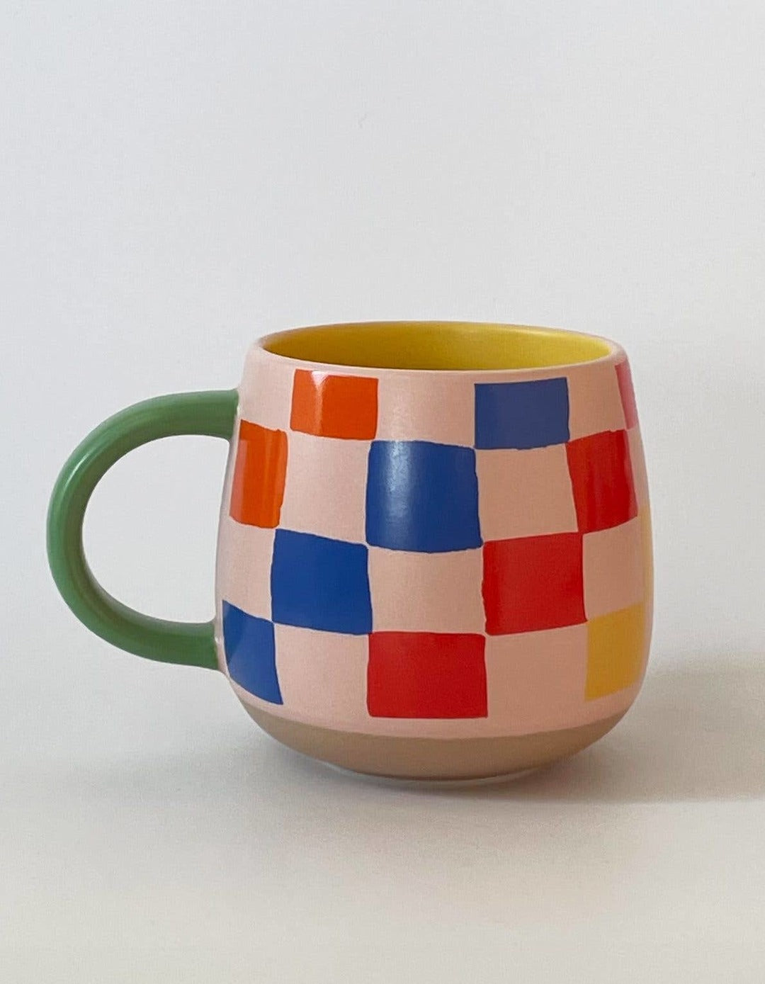 Idlewild Co. - Rainbow Checks Ceramic Mug
