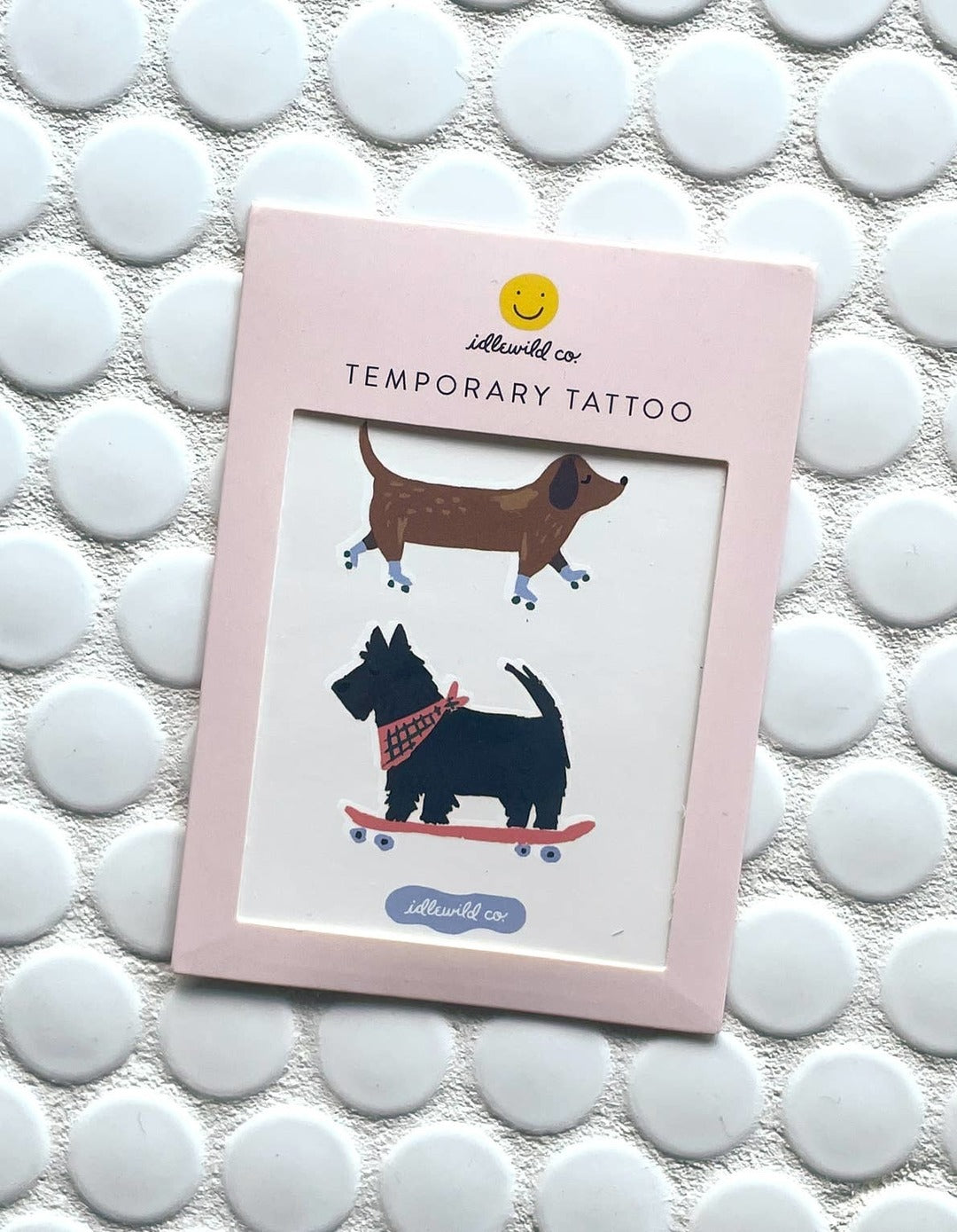 Idlewild Co. - Skating Dogs Temporary Tattoo