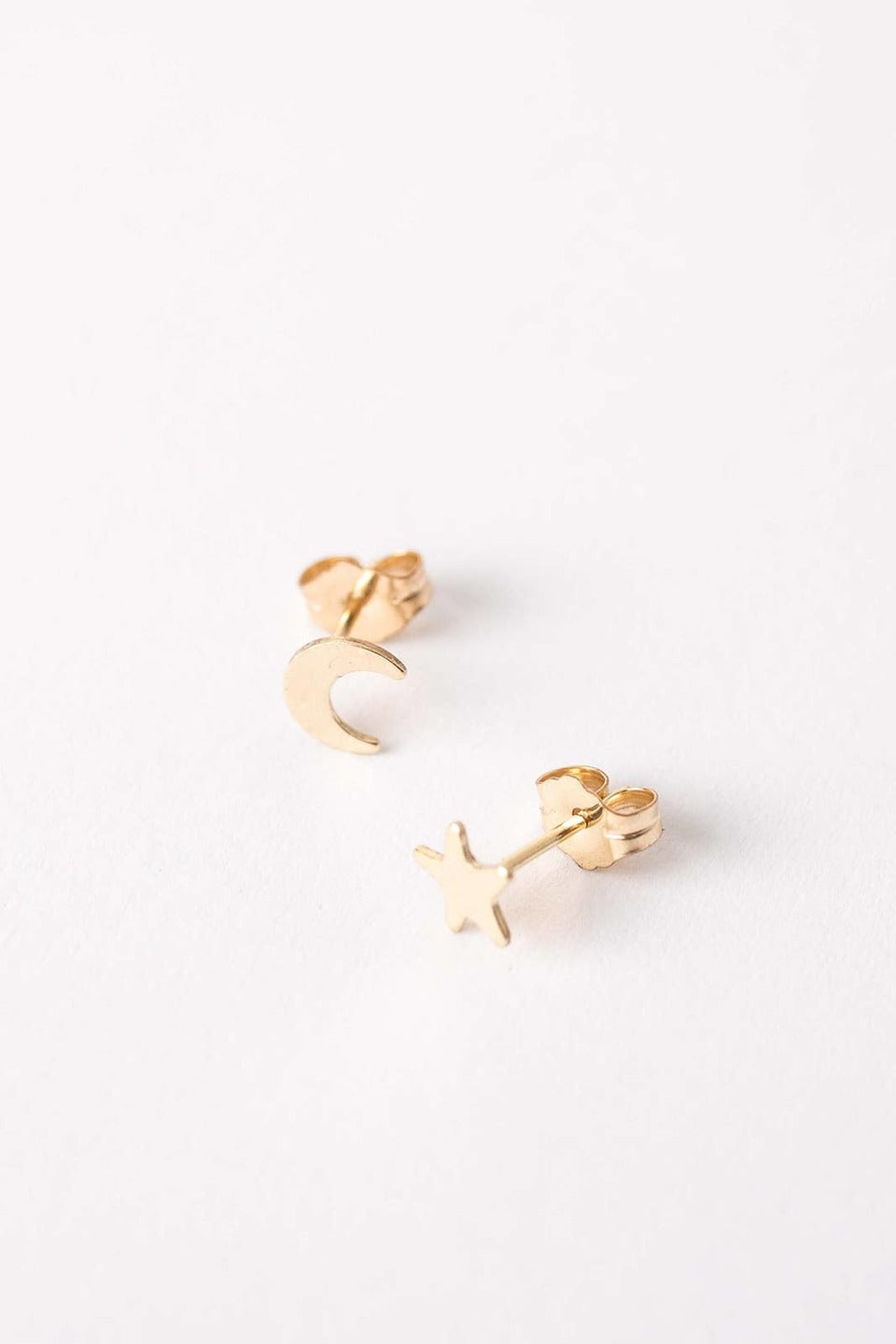 Night Sky Stud Earrings: Gold Filled
