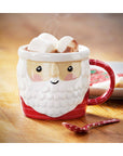 Red Christmas Santa Ceramic Coffee Mug: Red, Earthenware