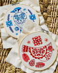 Folk Cardinal Complete Embroidery Kit