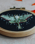 Luna Moth Embroidery Kit