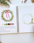 Christmas watercolor workbook