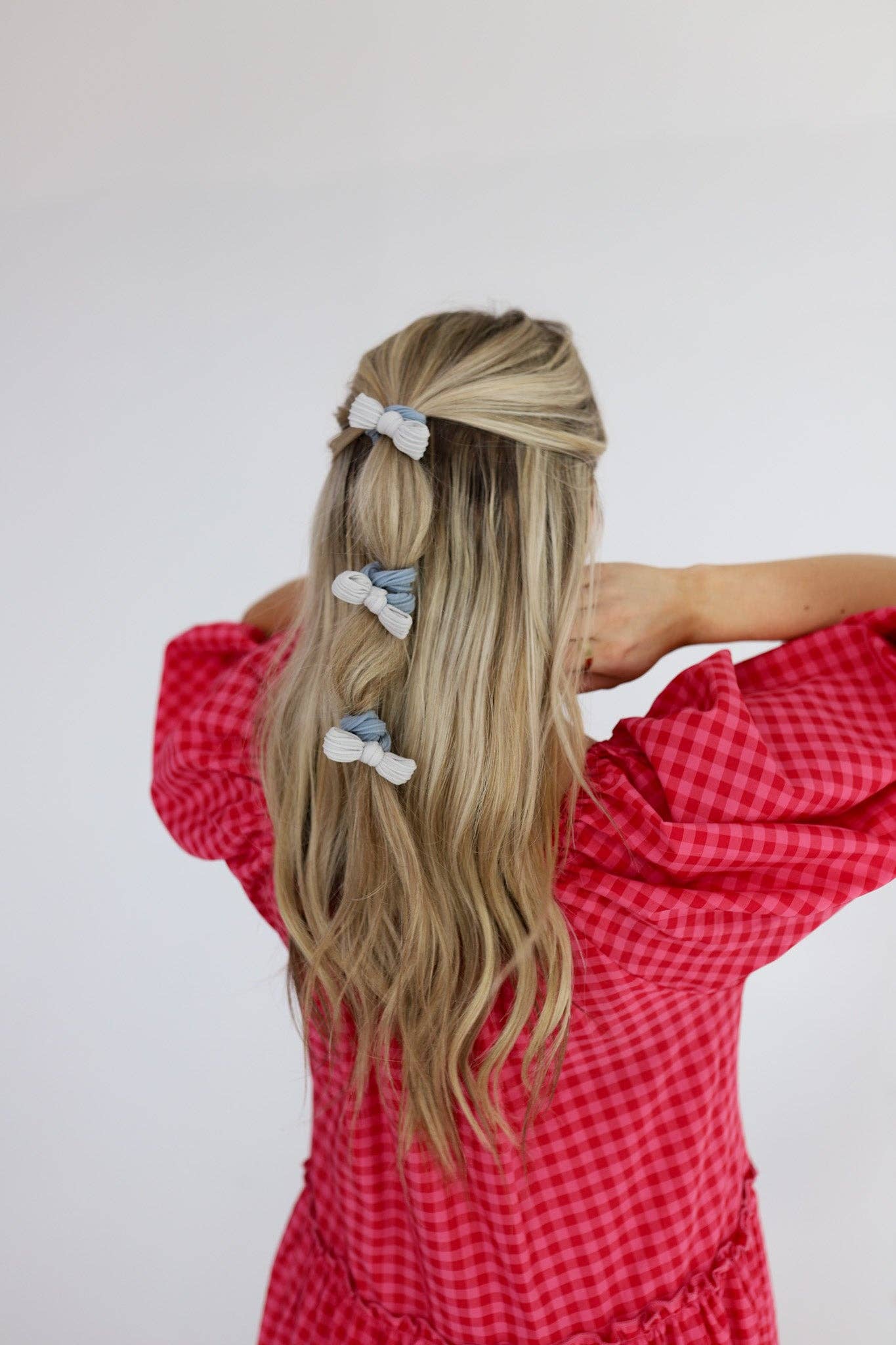 TWO TONED BOW SLICK BACK PONYTAILS (PACK OF 3)