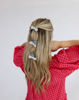 TWO TONED BOW SLICK BACK PONYTAILS (PACK OF 3)