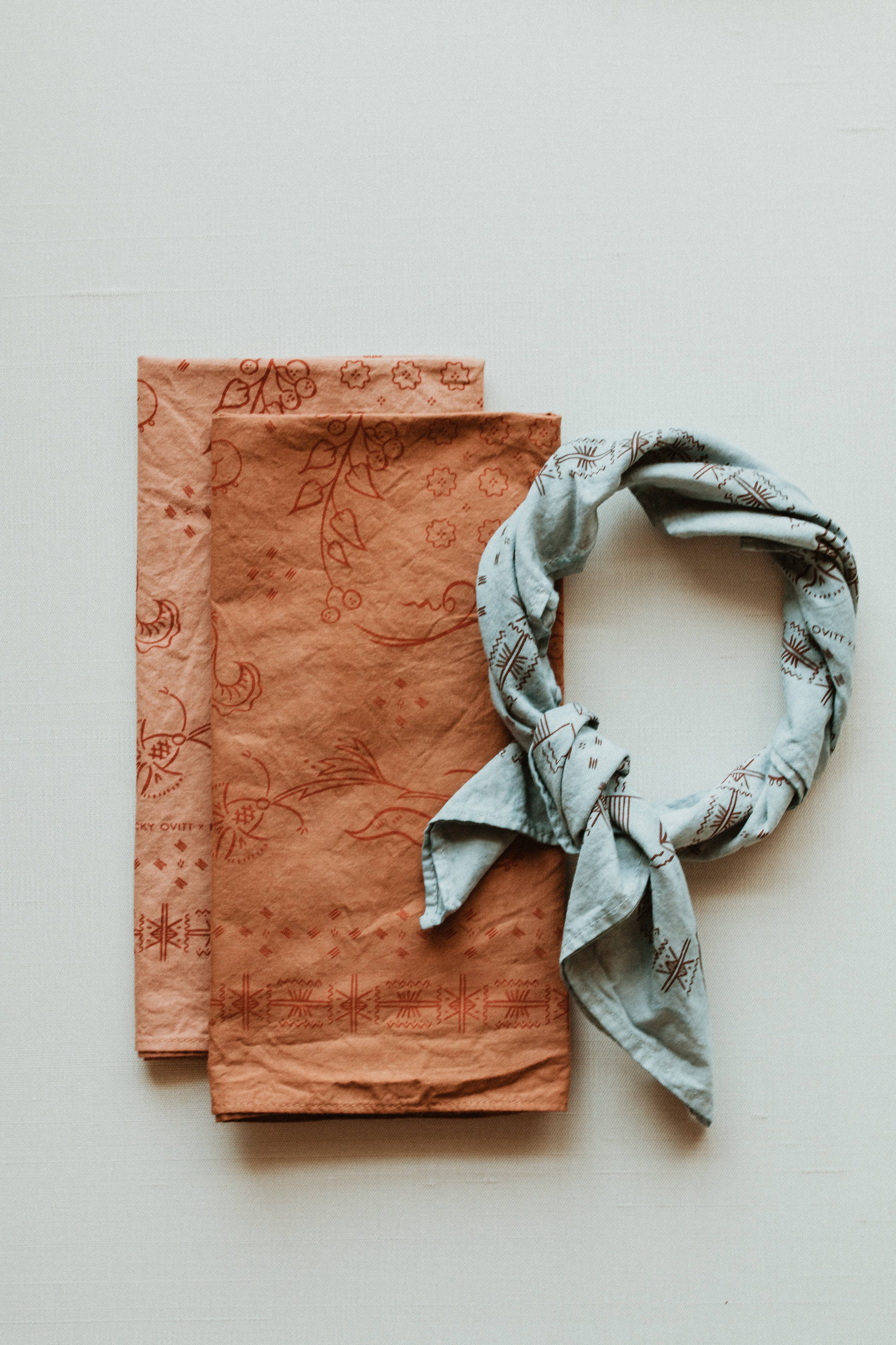 Plant dyed Premium Cotton Bandana