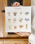 2025 Watercolor Bouquets Calendar