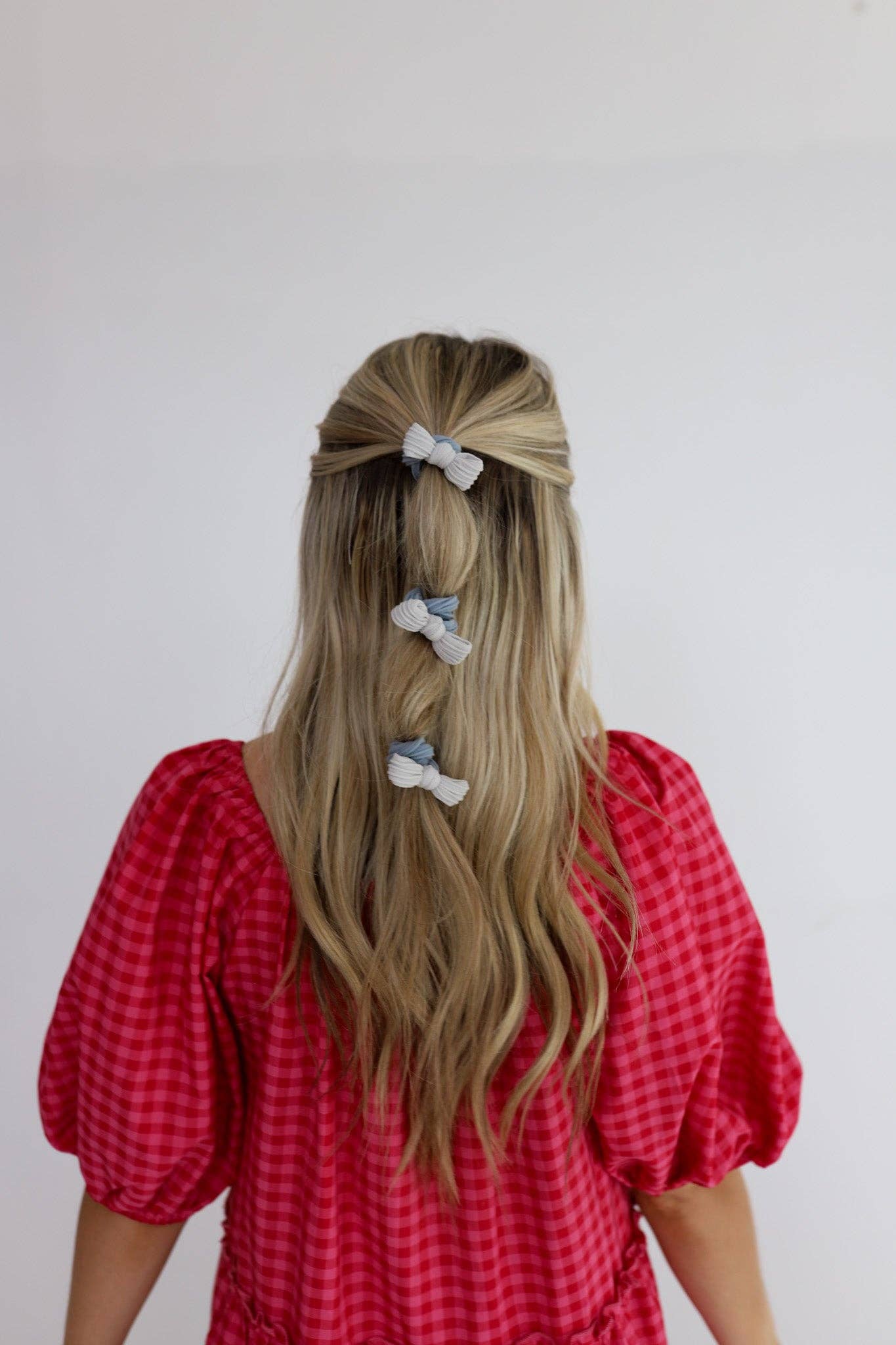 TWO TONED BOW SLICK BACK PONYTAILS (PACK OF 3)