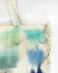 Color Study Hand-painted Zip Tote