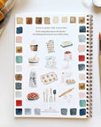 Baking watercolor workbook