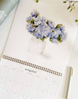 2025 Watercolor Bouquets Calendar