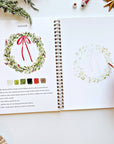 Christmas watercolor workbook