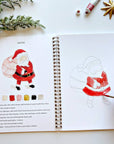 Christmas watercolor workbook