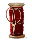 Red Velvet Ribbon With Scissor Spool 25mm/5yd -