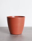 4" Decorative Biodegradable Pot for Plants: Orange