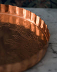 Copper Embossed Serving Tray