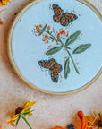 Monarchs & Milkweeds Embroidery Kit