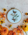 Monarchs & Milkweeds Embroidery Kit