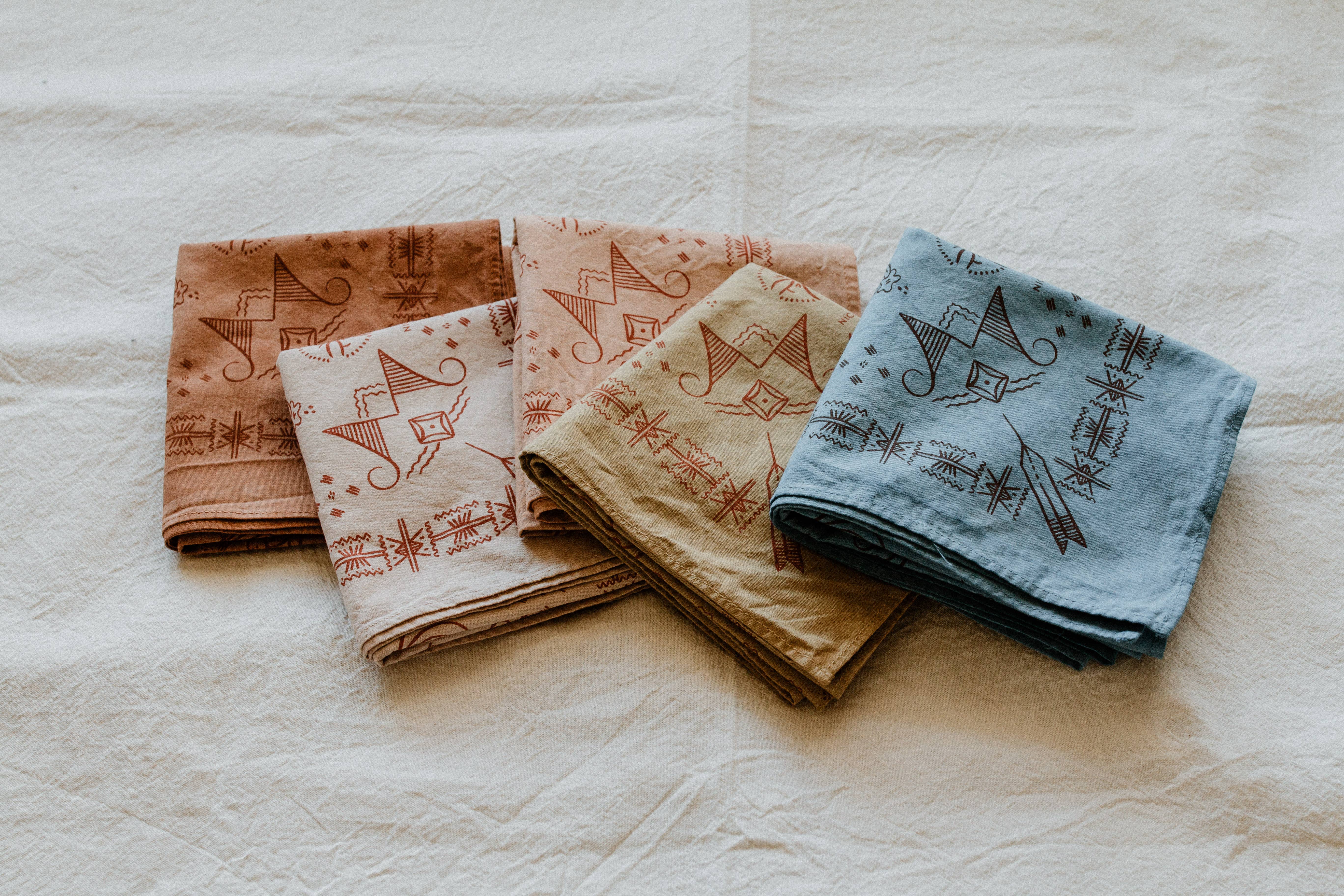 Plant dyed Premium Cotton Bandana