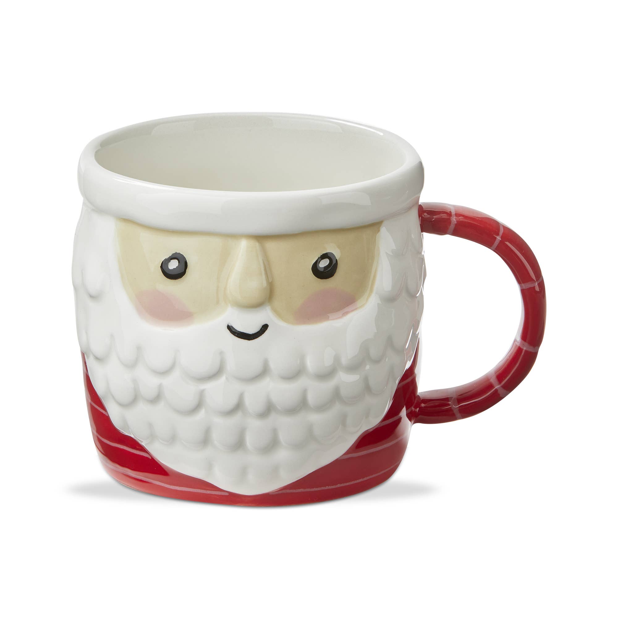 Red Christmas Santa Ceramic Coffee Mug: Red, Earthenware