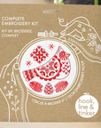 Folk Cardinal Complete Embroidery Kit