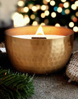 Juniper & Balsam Fir-Solid Brass 14oz Pure Soy Candle