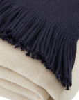 Cashmere-Like 50x60" Fringed Throw Blanket: Taupe