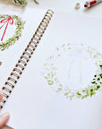 Christmas watercolor workbook