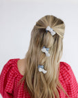 TWO TONED BOW SLICK BACK PONYTAILS (PACK OF 3)