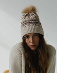 Aspen Knit Print Beanie