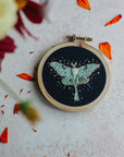 Luna Moth Embroidery Kit