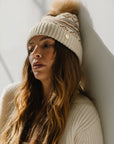 Aspen Knit Print Beanie