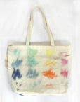 Color Study Hand-painted Zip Tote