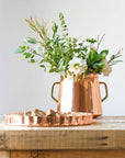 Copper Embossed Serving Tray