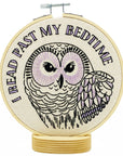 I read past my bedtime Complete Embroidery Kit