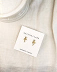 Golden Snake Stud Earrings