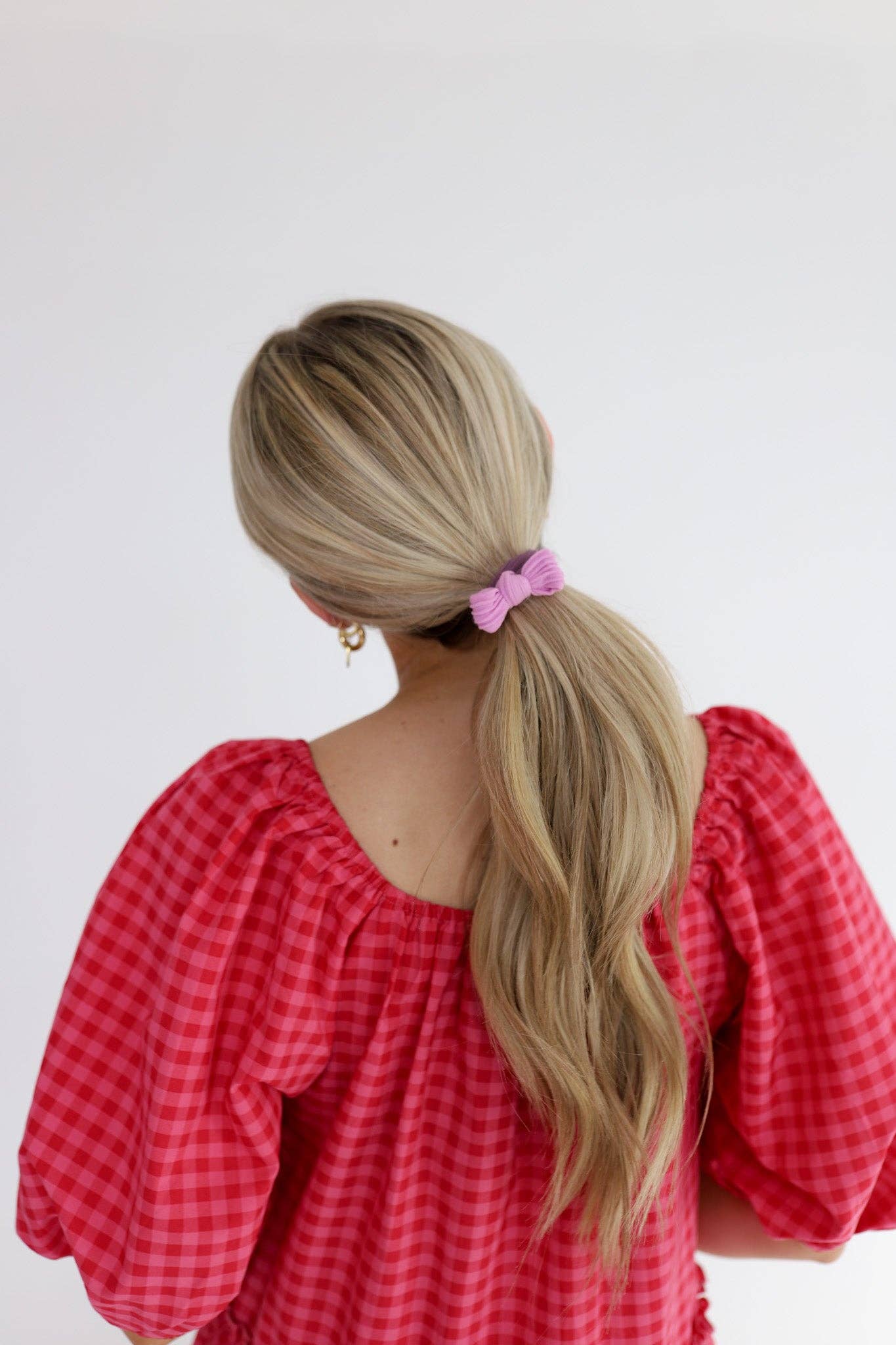 TWO TONED BOW SLICK BACK PONYTAILS (PACK OF 3)