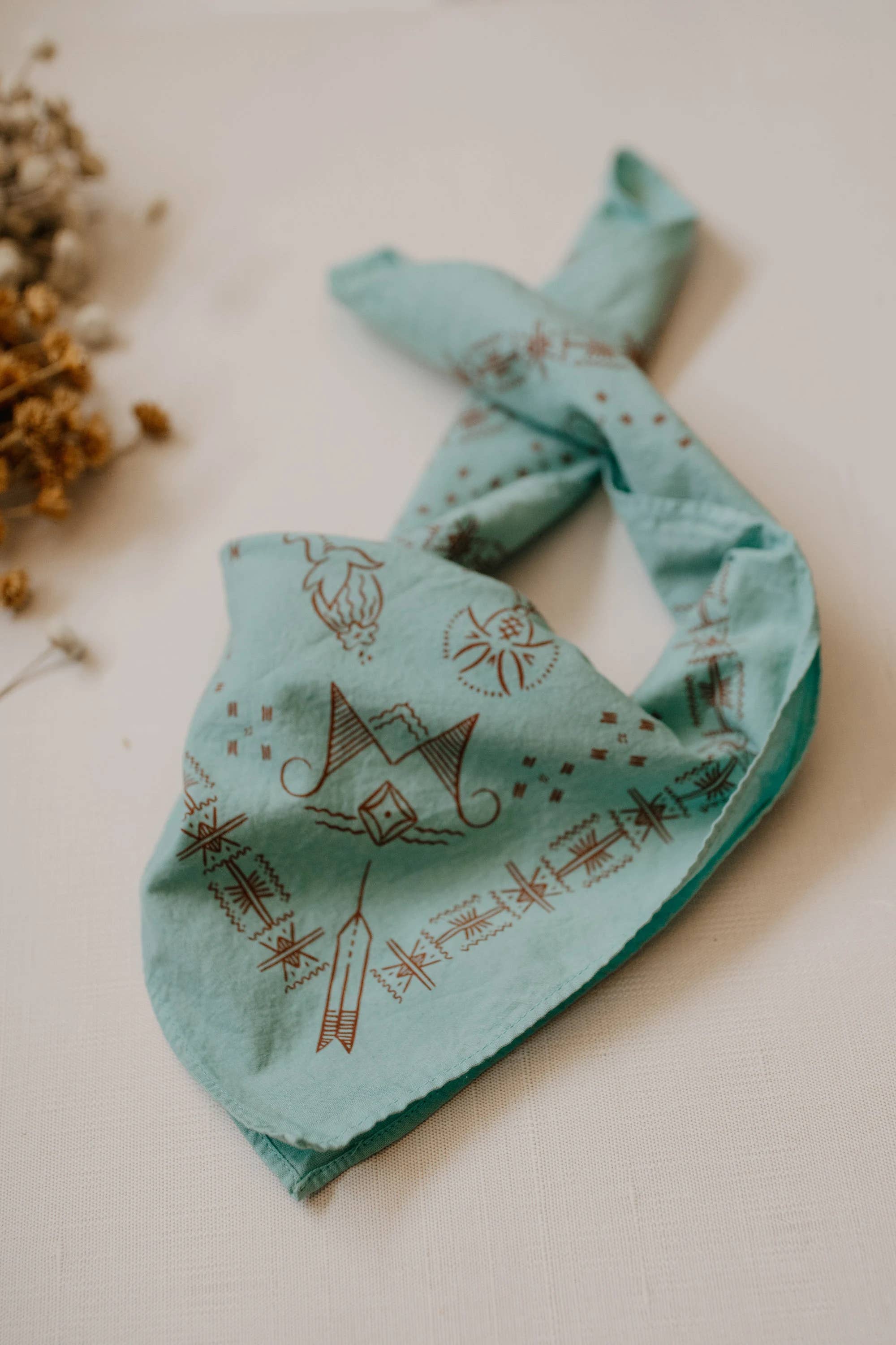 Plant dyed Premium Cotton Bandana