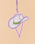 Cowgirl Hat Air Freshener - Green Apple - Bachelorette favor