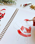 Christmas watercolor workbook